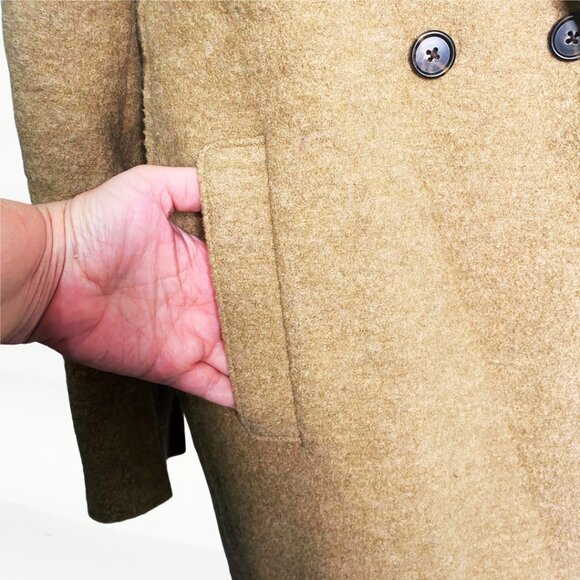 J Crew Italian Boiled Wool Toapcoat, Size 14 - Picture 5 of 13